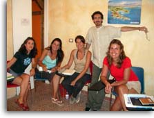 a group of students